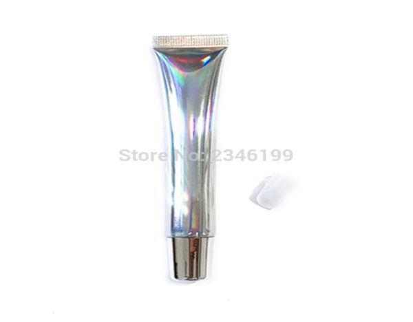 15 ml holografische silberne leere Squeeze-Lipgloss-Tube Kunststoff-Lipgloss-Behälter 20 ml kosmetische Verpackungsflasche 50 Stück51898653146857