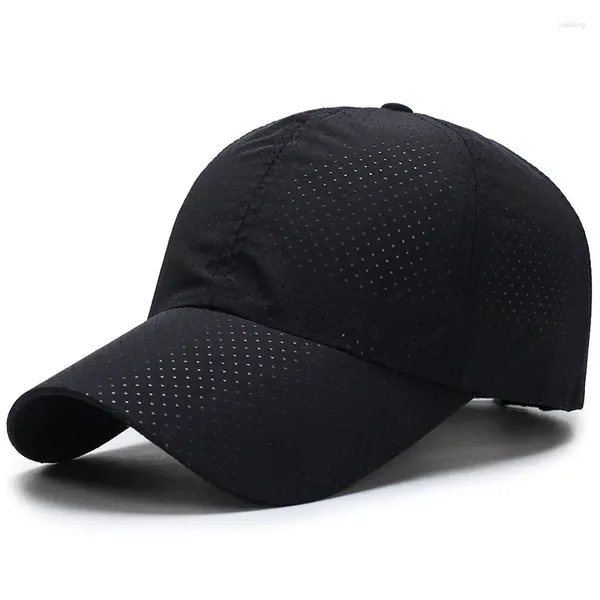 Cappellini da baseball Cappellino sportivo estivo ad asciugatura rapida Cappello da sole unisex Protezione UV regolabile Esterno leggero traspirante Classico