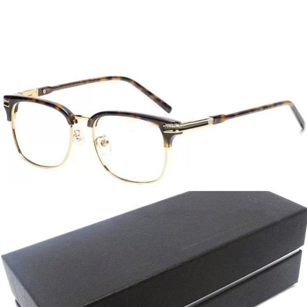 Luxur-Desig Star 69 homens negócios óculos de sobrancelha armação lentes de demonstração para pr importado plano-metal Glasse53-18-145 para miopia R267q