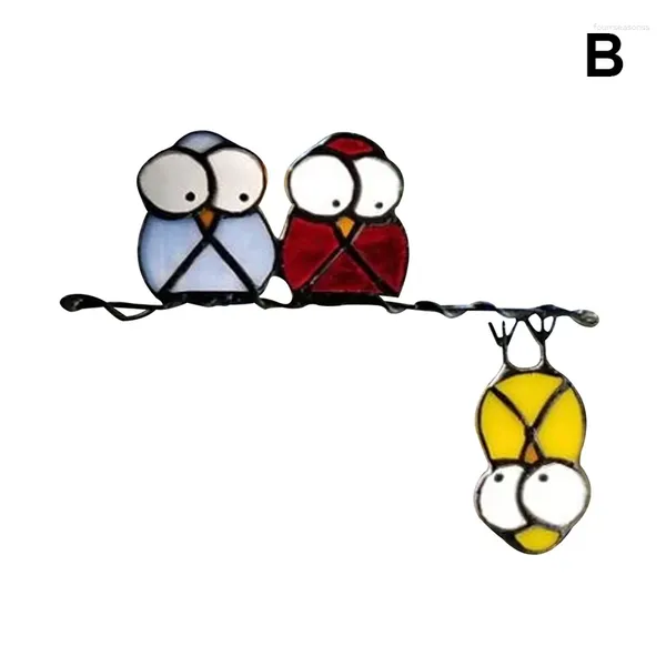 Wandaufkleber, drei kleine Vögel, niedliche Tapeten, Cartoon-Muster, für Inneneinrichtung, Heimdekoration, YU-Home