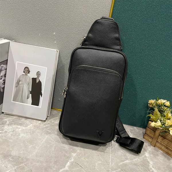 Homens crossbody sling saco casual desportivo sacos de ombro masculino pacote peito saco da cintura luxo mensageiro moda bolsa real taiga couro lona