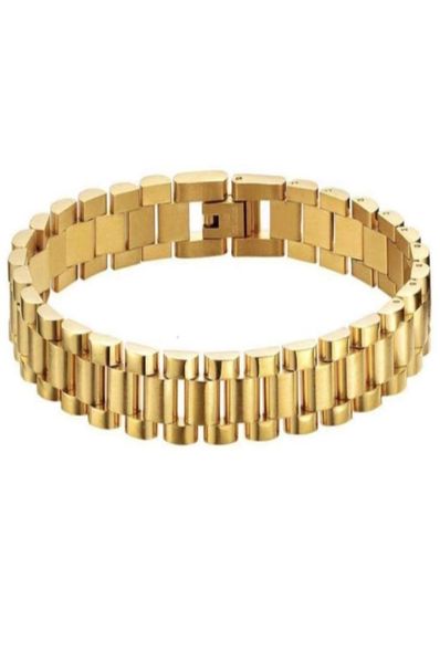 Dylam jóias sem MOQ pulseira de relógio de luxo 18k banhado a ouro stainls pulseira de jóias de aço para homens e mulheres52927688879334