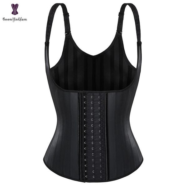 Vita pancia Shaper Latex corpo gilet snellente e modellante vita trainer sportivo guaina addominale modello cintura in acciaio osso posteriore 231213