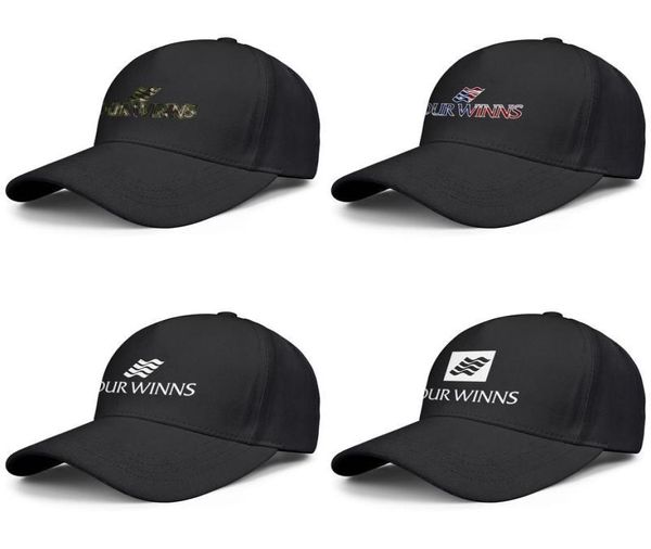 Dört Winns Logo Erkek ve Kadın Ayarlanabilir Trucker Cap Golf Spor Takımı Orijinal Beyzbolhatlar ABD Bayrak Yeşil Kamuflaj Gold5697434