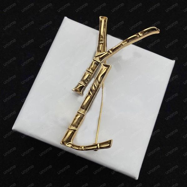 Женщины Pins Жемчужные броши Y Luxurys Designers Letter Brooch Pin