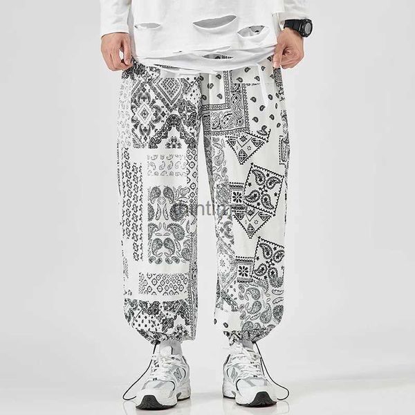 Herrenhosen Herren Pluderhosen Frühjahr Neue Mode Jogger Jogginghose Koreanische Lose Übergroße Hosen Lustige Streetwear Casual Hosen YQ231213