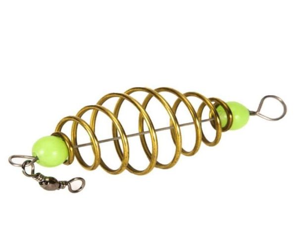 Bait Feeder Spring Cage Pesca alla carpa Acqua salata fresca Rig Gabbie Accessori Attrezzatura8794492