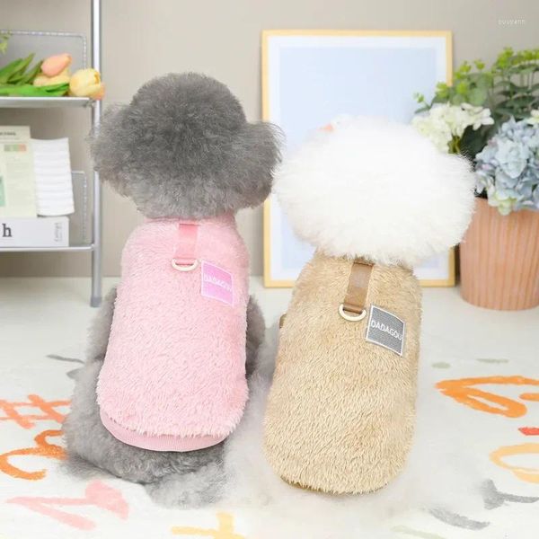 Abbigliamento per cani Simpatico gilet in morbido pile Abbigliamento invernale caldo per cani di piccola taglia Giacca per cuccioli di gatto Maglietta per chihuahua Yorkie Costume Abbigliamento per animali domestici