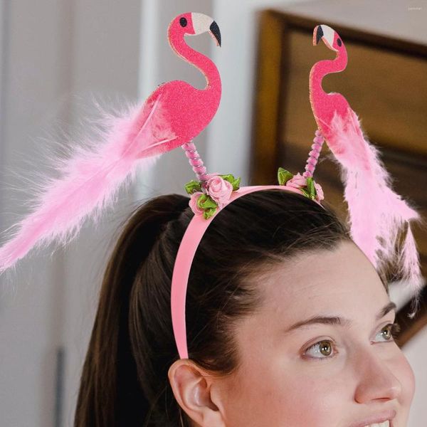 Bandane Flamingo Fascia per capelli Houseparty anni '90 Copricapo per ragazza tropicale - party Beach Plastica