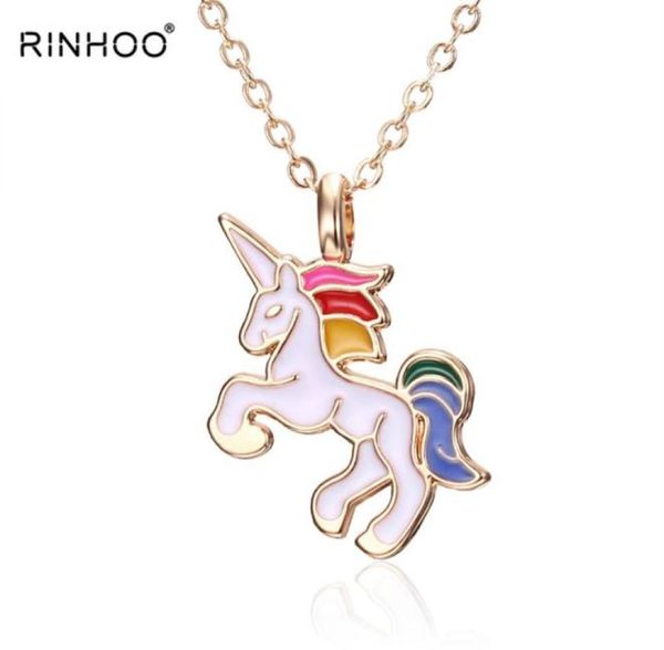 Collana CAVALLO per ragazze bambini bambini smalto cartone animato cavallo accessori gioielli donna collana animale pendente3638397