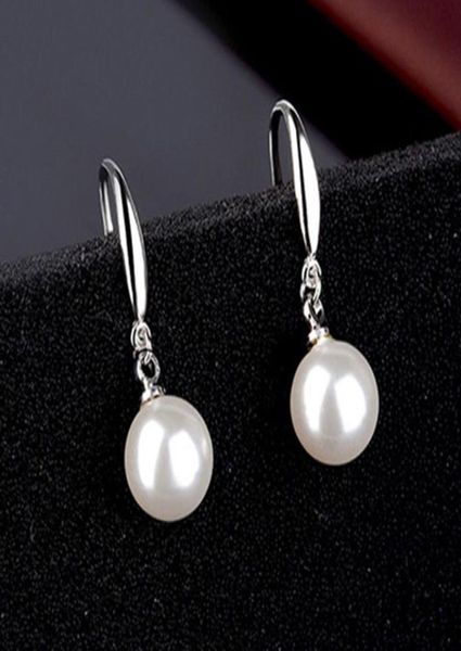 Original 925 Sterling Silver Stud Pearl Ohrringe für Frauen Oorbellen Brincoos Pendientes2482890