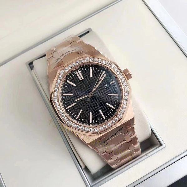 Relógio Movimento Mecânico Automático Designer Diamante Relógio 42mm 33mm Aço Inoxidável de Alta Qualidade Relógio Impermeável Masculino Moda Montre De Luxe