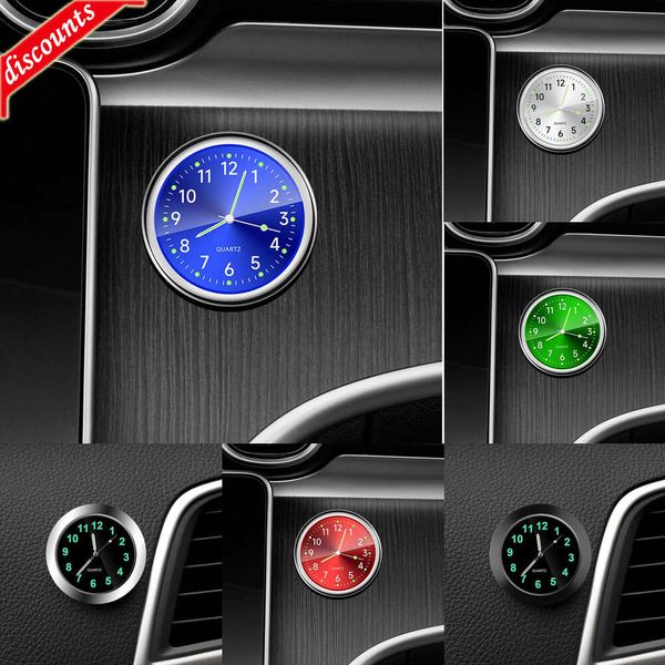 Nieuw Overige Auto-elektronica Autoklok Lichtgevende auto's Interne Stick-On Mini Digitaal horloge Mechanica Quartz Klokken Auto-ornament Auto-accessoires
