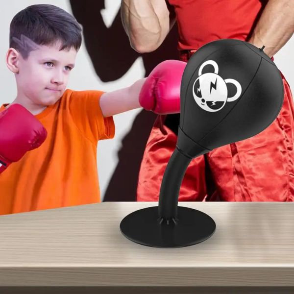 Sacco da boxe da tavolo, palla da boxe, antistress, combattimento, velocità, riflessologia, allenamento, palla da boxe con forti ventose per scrivania