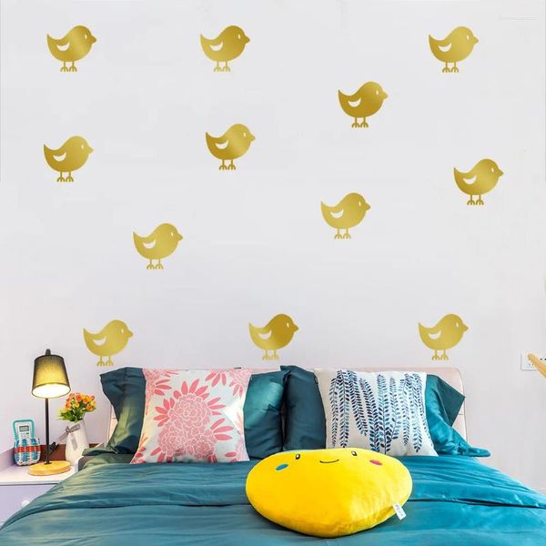 Adesivos de Parede Pássaros Bonitos Mural Decoração de Casa para Quarto de Crianças Animais de Desenhos Animados Decorativos Crianças Berçário Adesivo