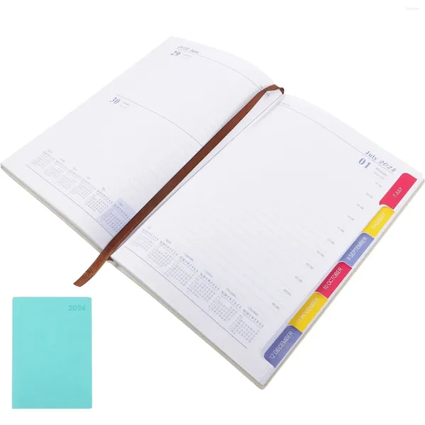 Agenda livro cadernos trabalho prático escrita bloco de notas portátil planejador diário sem data semanal mensal papel escritório uso almofadas