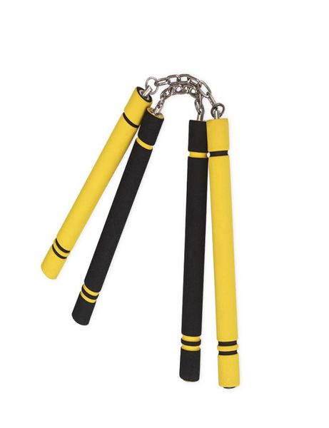 Artes marciais nunchakus bruce lee nunchaku esponja de espuma seguro fitness chinês kung fu wushu para crianças exercícioequipamento de treinamento9807384