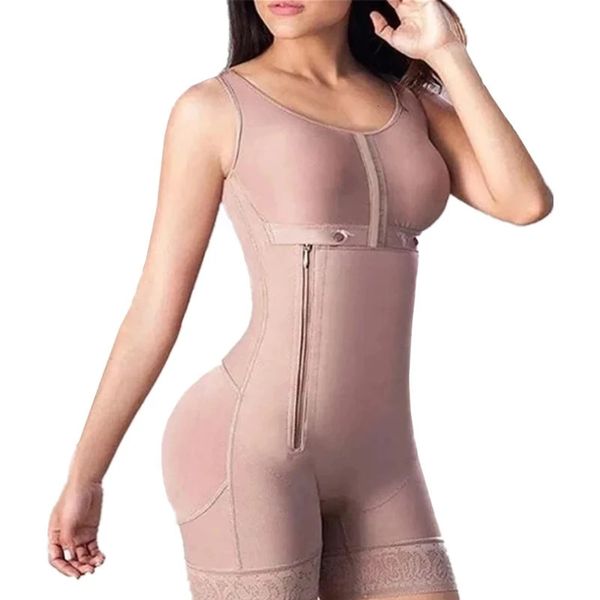 Arm Shaper Women Fajas Colombianas Передние крючки с застежкой на талии Тренер для тела Body Shaper Корректирующее белье для похудения с бюстгальтером, нижнее белье 231202