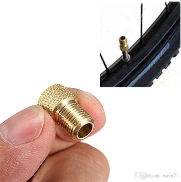 Reparo de punção Válvulas de bicicleta Válvulas de roda Cap presta para Schrader conversor Tubo Bomba Ferramentas Converter Biciciclas Adaptor de válvula de pneu Adaptor8447727