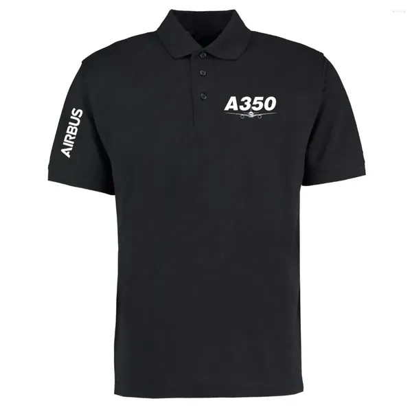 Мужские поло для пилотов Airbus A350, мужские и женские рубашки поло, летние хлопковые рубашки T For