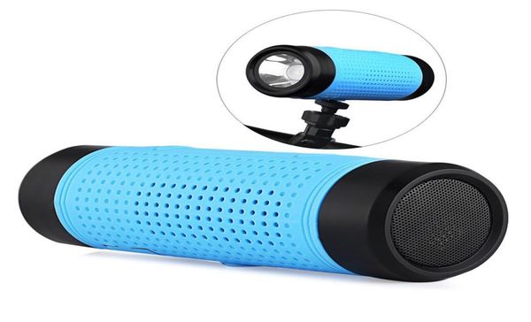 Ao ar livre à prova dwaterproof água bicicleta luz lanterna sem fio bluetooth alto-falante caixa de som para mountain bike coluna suporte bluetooth t7873760