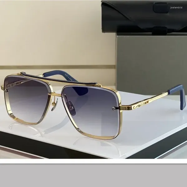 Güneş gözlükleri Mach Six Erkekler için Kadınlar Grandmaster yaz anti-ultraviyole retro plaka tam çerçeve tasarımcı gözlükleri rastgele
