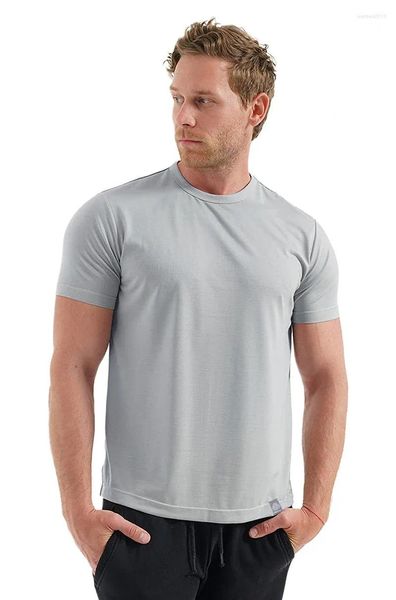 Abiti da uomo B8291 Camicia strato base Lana merino Traspirante Asciugatura rapida Antiodore Antiprurito Taglia USA