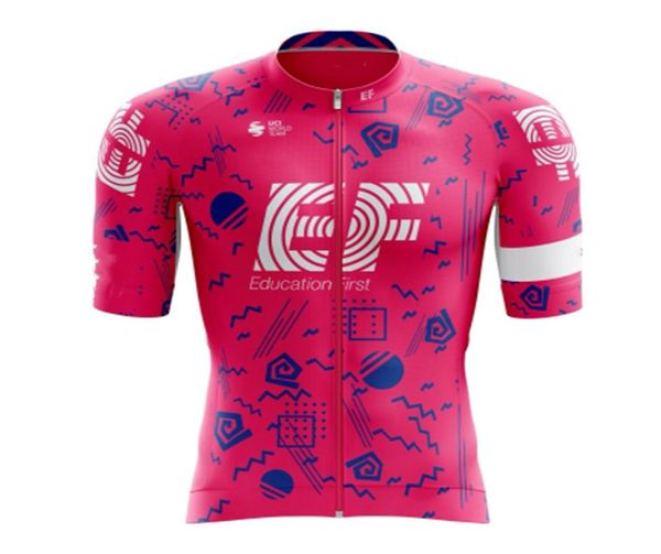 Maglia da ciclismo Aero EF 2021 Uomo Abiti da bicicletta rosa Nippo Kit Camicie estive Pro Team Uci Bici da corsa Maillot Ciclismo traspirante Ropa6127738