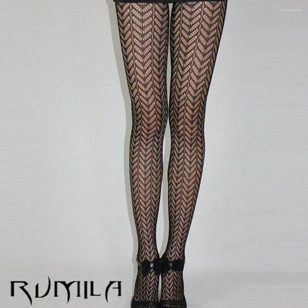 Meias femininas moda feminina senhora meninas preto sexy fishnet padrão jacquard meias meia-calça crânio mulher 1pcs dww41