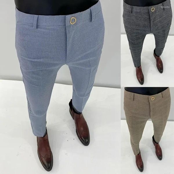 Abiti da uomo pantaloni casual formale 2023 di colore solido di alta qualità di lusso di alta qualità