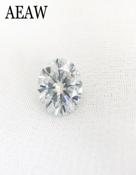 Taglio brillante rotondo Moissanite 1 carato 65 mm Blu leggermente test positivo Lab Grown Diamond Gemme sciolte Pietre Taglio eccellente VVS15933229