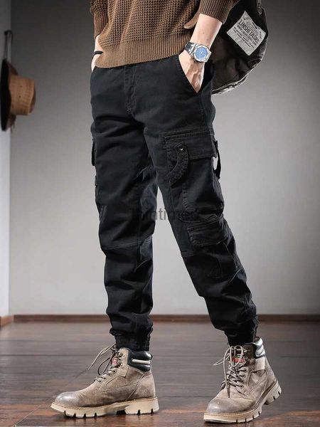 Männer Hosen Herbst Taktische Cargo Hosen Männer Casual Bleistift Hosen Military Streetwear Schwarz Baumwolle Slim Fit Hosen YQ231213