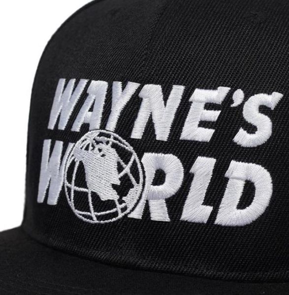 Modywayne039s World Hat Kostüm Waynes World Baseball Caps Unisex Earth Hats gestickt