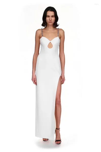 Abiti casual Slip Tunica Abito bianco vintage Prendisole estivi da donna Occasioni formali Abiti da ballo da sera Abiti di lusso