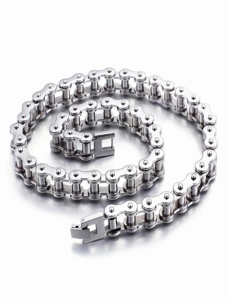 SDA Cool байкерская цепочка из нержавеющей стали 316L, ожерелье для мужчин и женщин, простая мотоциклетная цепочка, ювелирные изделия, ширина 10 мм, высокая полировка1785303