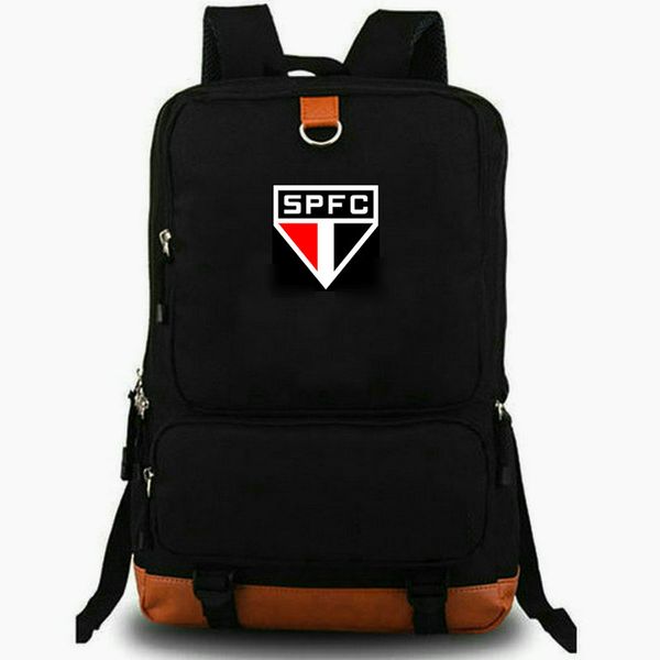 SAO PAULO FC Backpack SPFC Daypack Club Bag Sports Team Sport Packsack Print Rursack Leisure Schoolbag Laptop Day Pack
