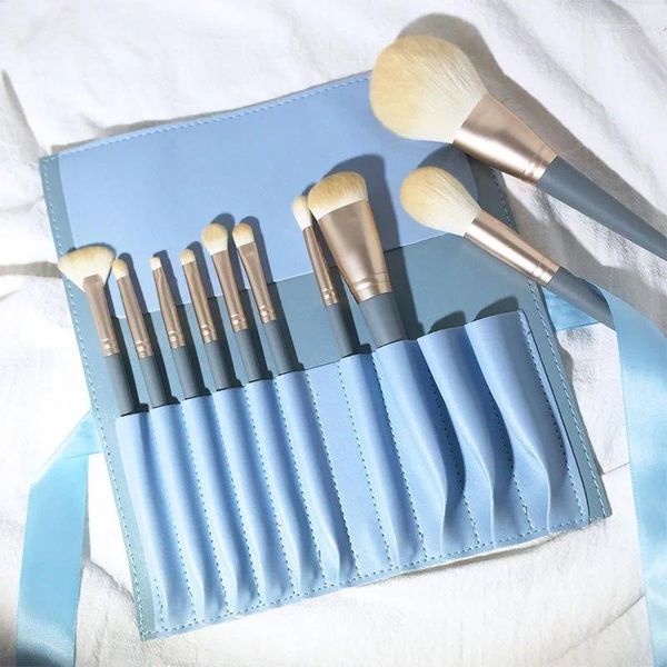 Make -up Pinsel 10pcs Pinsel Volles Set Pulver Lidschattenfundament Weichkosmetik Schönheitstools Basic