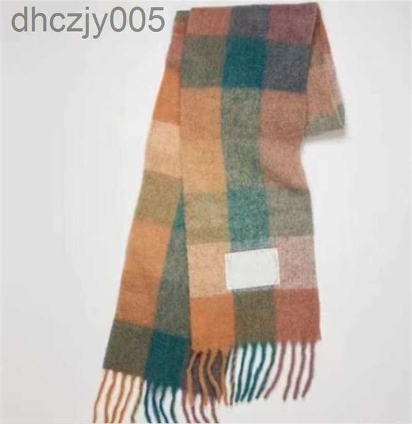 Kaschmirschal Designer verdicken warmes Plaid AC Luxus Herbst und Winter große Größe Echarpe Casual Schal Paar Wolle grün blau gelb HJ01 RKC1