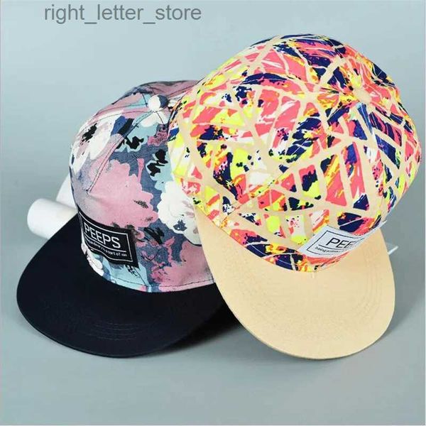 Ball Caps 2018 Sıcak Satış Bahar Erkek Kadınlar Yeni Varış Unisex Snapback Ayarlanabilir Beyzbol Kapağı Hip Hop Şapkası Serin Çiçek Havalı Yakışıklı YQ231214