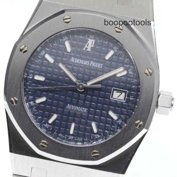 Orologi meccanici svizzeri Audema Pigue Royal Oak Orologi da polso Royal Oak 15000st000789st05 Quadrante blu navy Automatico Uomo Settecentocinquantanovemila Tw 9XLR