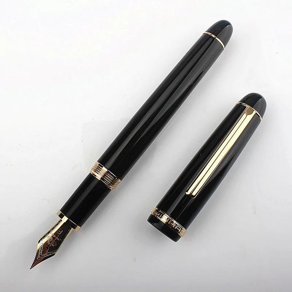 Penne stilografiche Jinhao X350 penna stilografica in metallo M pennini Business Office School Cancelleria Forniture Pennino fine scrittura regali per amico nero 231213