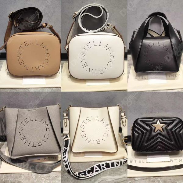 Stella McCartney Handtaschen Designer Luxus Damen Kameratasche Riemen Umhängetaschen Schwarz Braun Umhängetasche Lederhandtasche