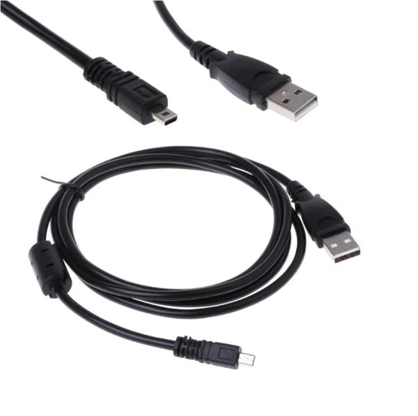USB -магнитный кабельный шнур для Kodak M340 C180 M380 C1013 M320 M341 M381 M420 M1033 M1063 Black Bold ZZ