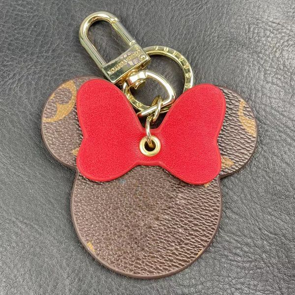 Creativo simpatico orso bowknot uomo donna squisito adorabile ciondolo per borsa bellissimo regalo per feste portachiavi per auto nera