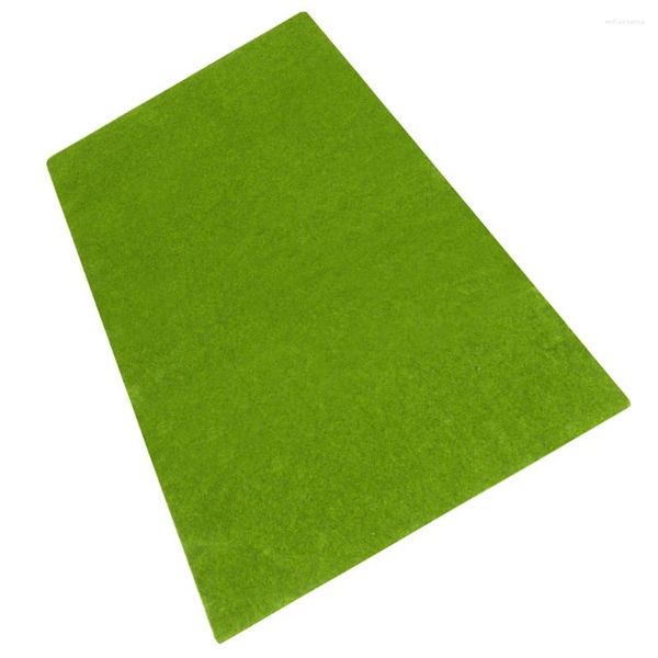 Dekorative Blumen Modell Rasen Gras Matte Künstliche Kraft Papier Rasen Gefälschte Sand Tisch Micro Landschaft Prop Schneidbare Modelle