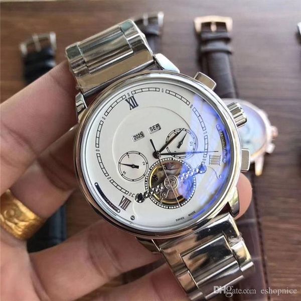 Orologio da uomo di lusso Top brand giorno-data tutti i quadranti secondari funzionano orologi da uomo orologi da polso con movimento meccanico automatico a volano da uomo Fa177g