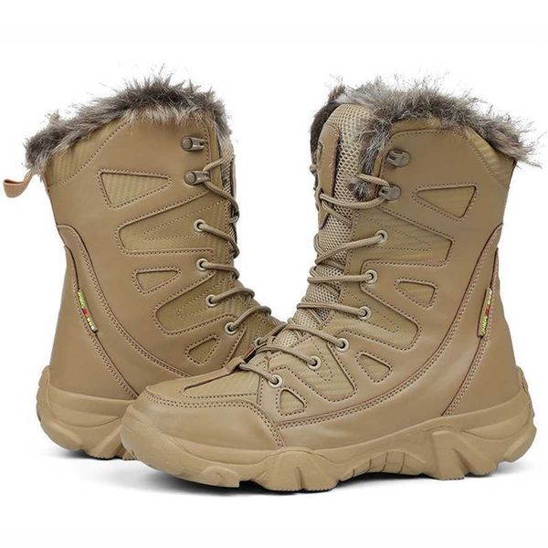 Stiefel Russische Winterplüsch- und verdickte warme Outdoor-Schneestiefel für Herren leichte Baumwollschuhe Herren 230830