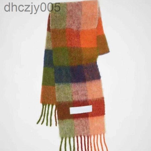 Зимний женский шарф Ac из кашемировой шерсти, дизайнерские большие шали, сохраняющие тепло, женские мягкие роскошные шарфы с шеей Echarpe, стильные кисточки Hj01 242F