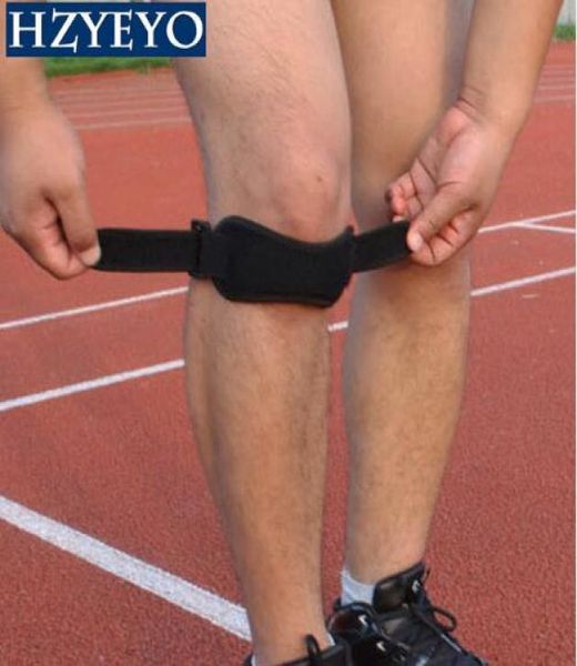 HZYEYO 2 pezzi ginocchiere regolabili supporto tutore ginocchio rotula manica avvolgente cappuccio stabilizzatore protezione traspirante sportivaH10235004352
