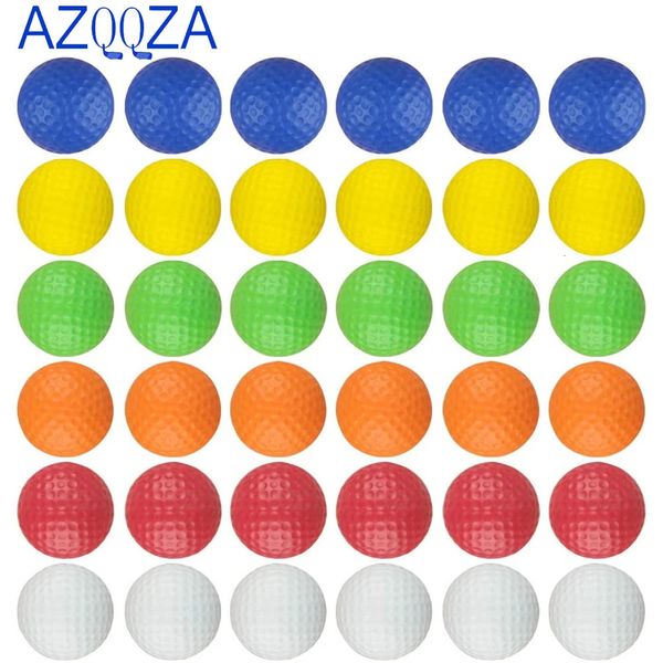 Palline da golf da golf da golf in schiuma leggera per esterni esterni palline da golf da golf esterno allenamento elastico palline sportive multifunzioni di colore casuale 231213